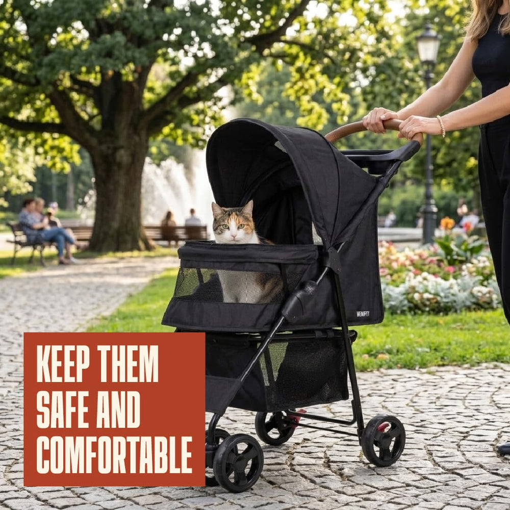 Veropet breathable mesh panels keep pets cool during walks.