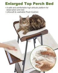 VERSASKY cat condo offers a private nook for cats to retreat and nap.