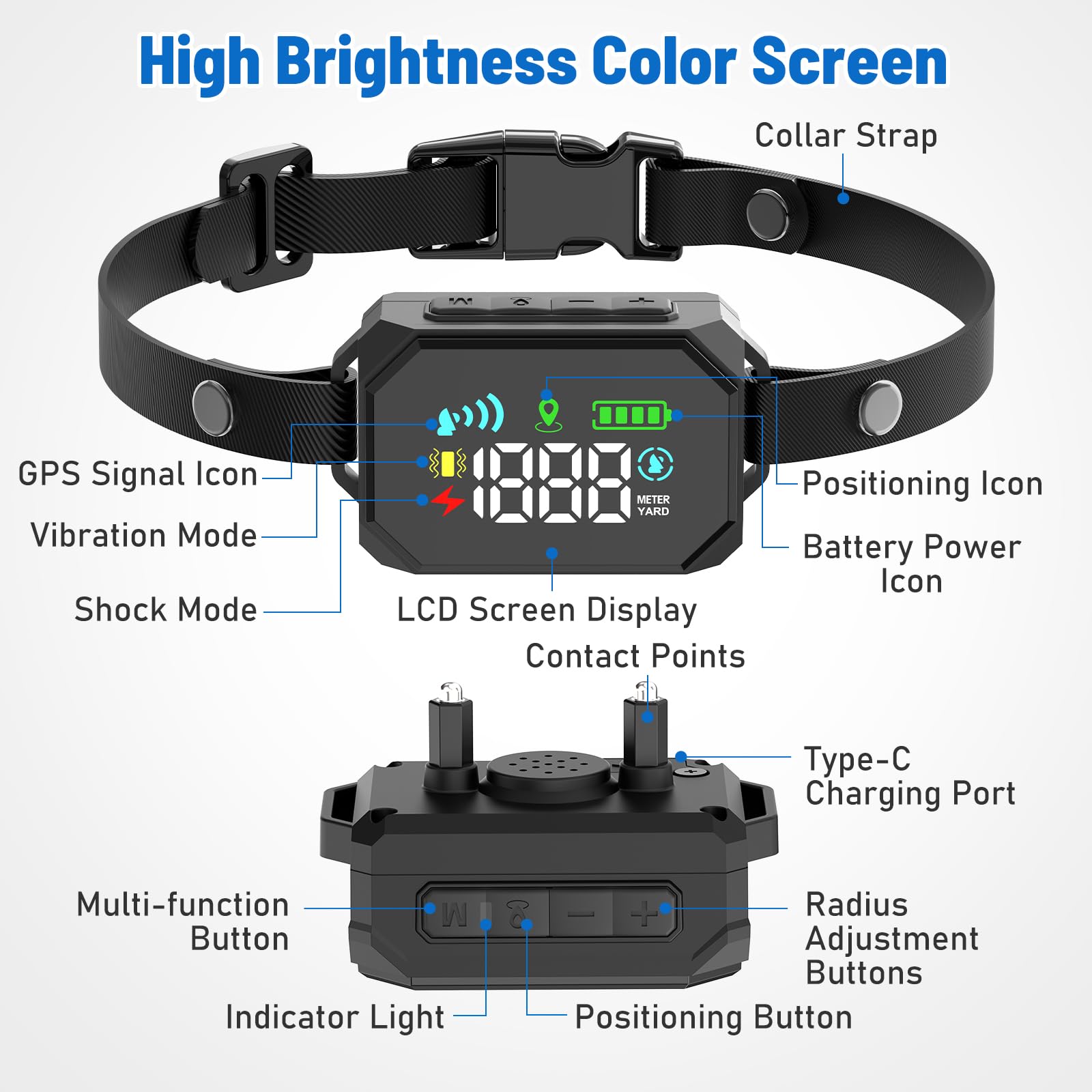VERSMELO collar receiver closeup highlights lightweight, comfortable wear for daily use.