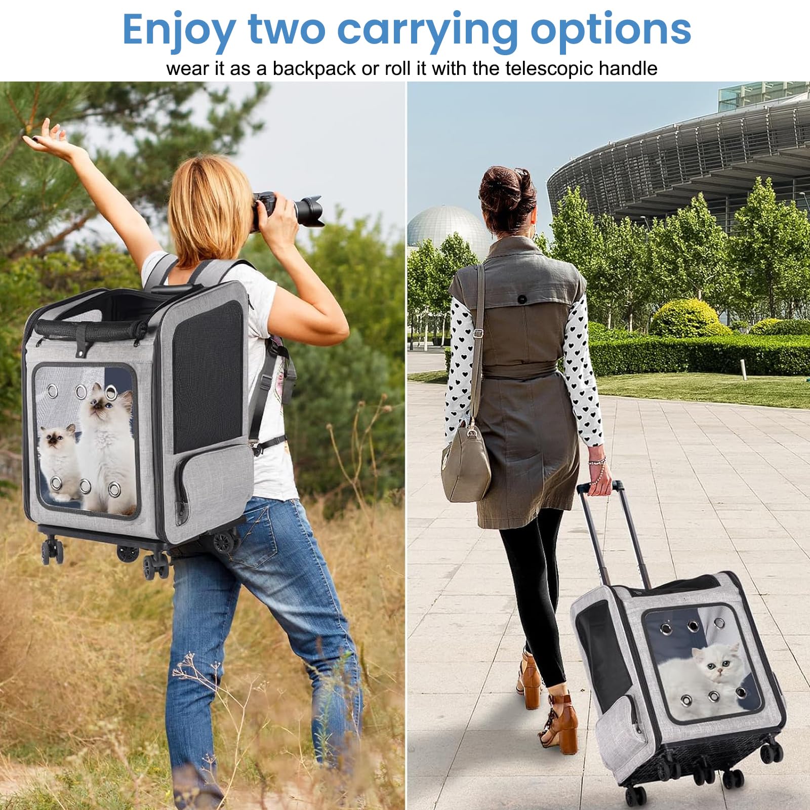 VERSMELO eco-friendly 300D Oxford fabric stands up to daily use.