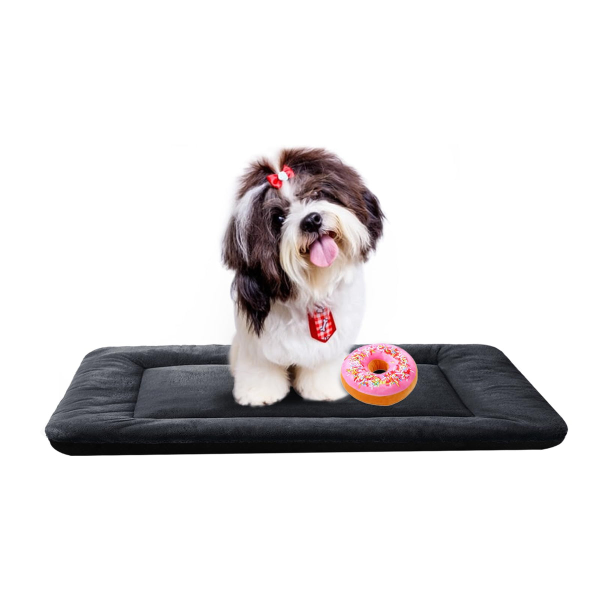 VERZEY dog bed crate pad ultra-soft surface for cozy sleep