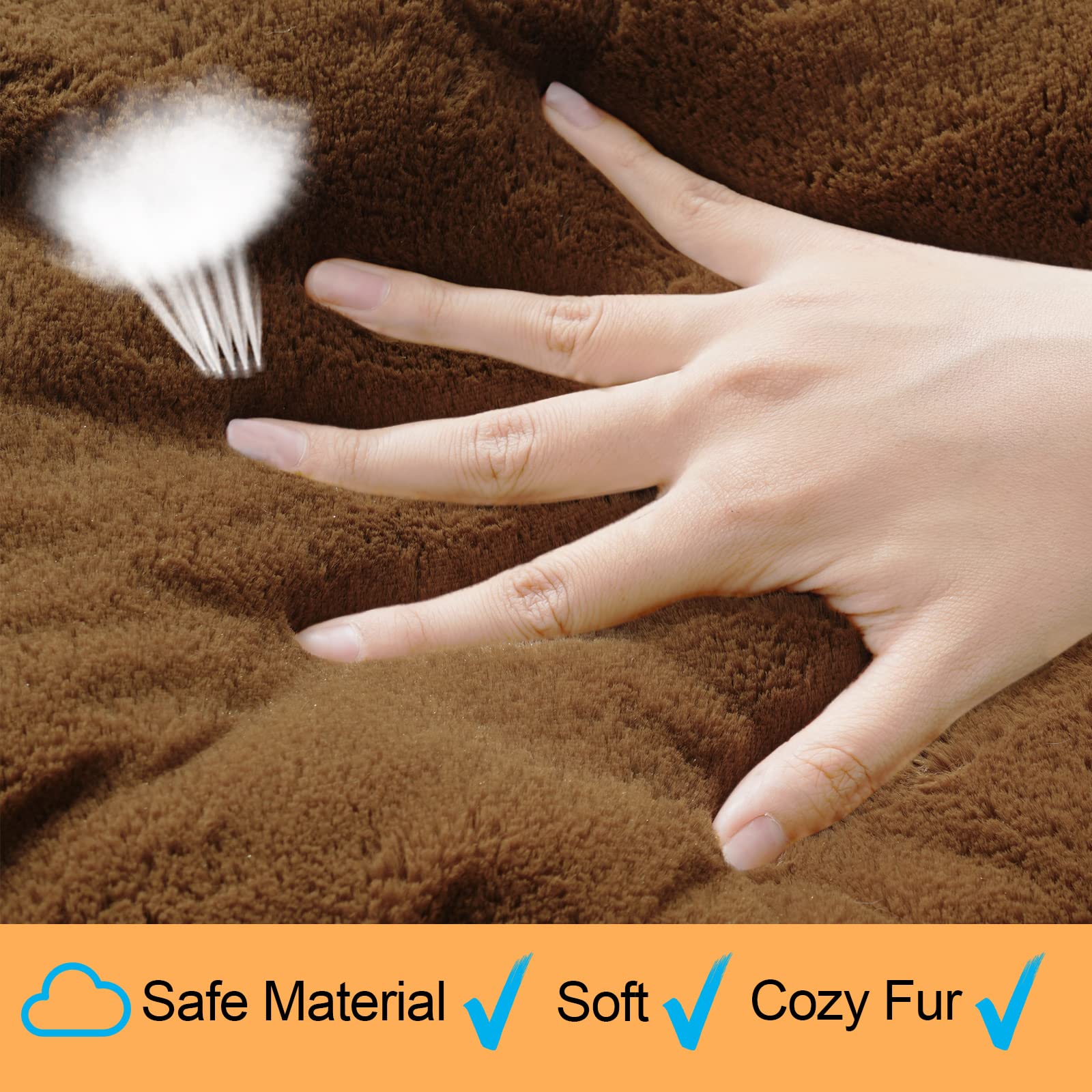 VERZEY dog bed machine-washable for easy cleaning and care