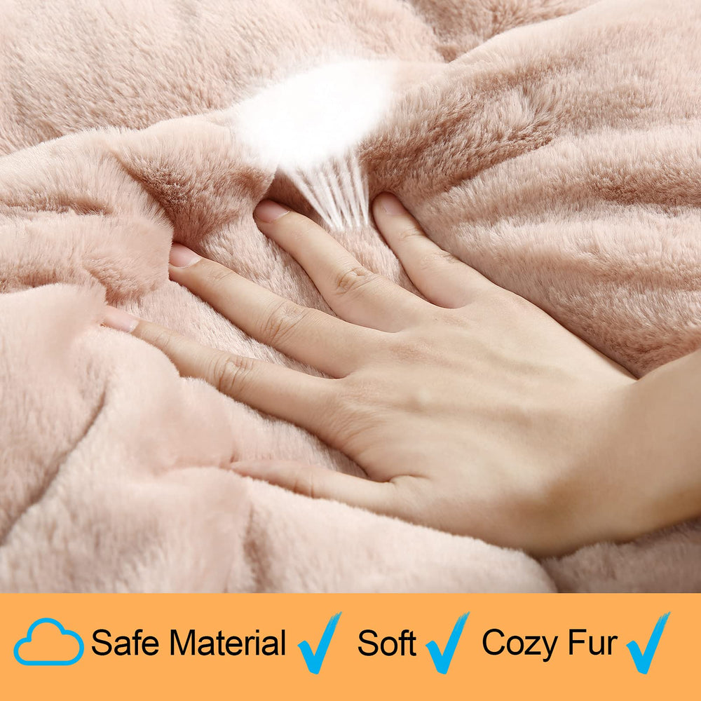 VERZEY ultra-soft faux fur dog bed for cozy sleeping