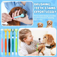 Vesici 20pcs pet toothbrush pack ensures ongoing dental care.