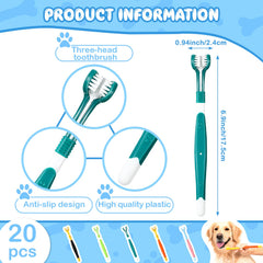 Vesici pet toothbrush soft bristles support gentle, comfortable brushing.