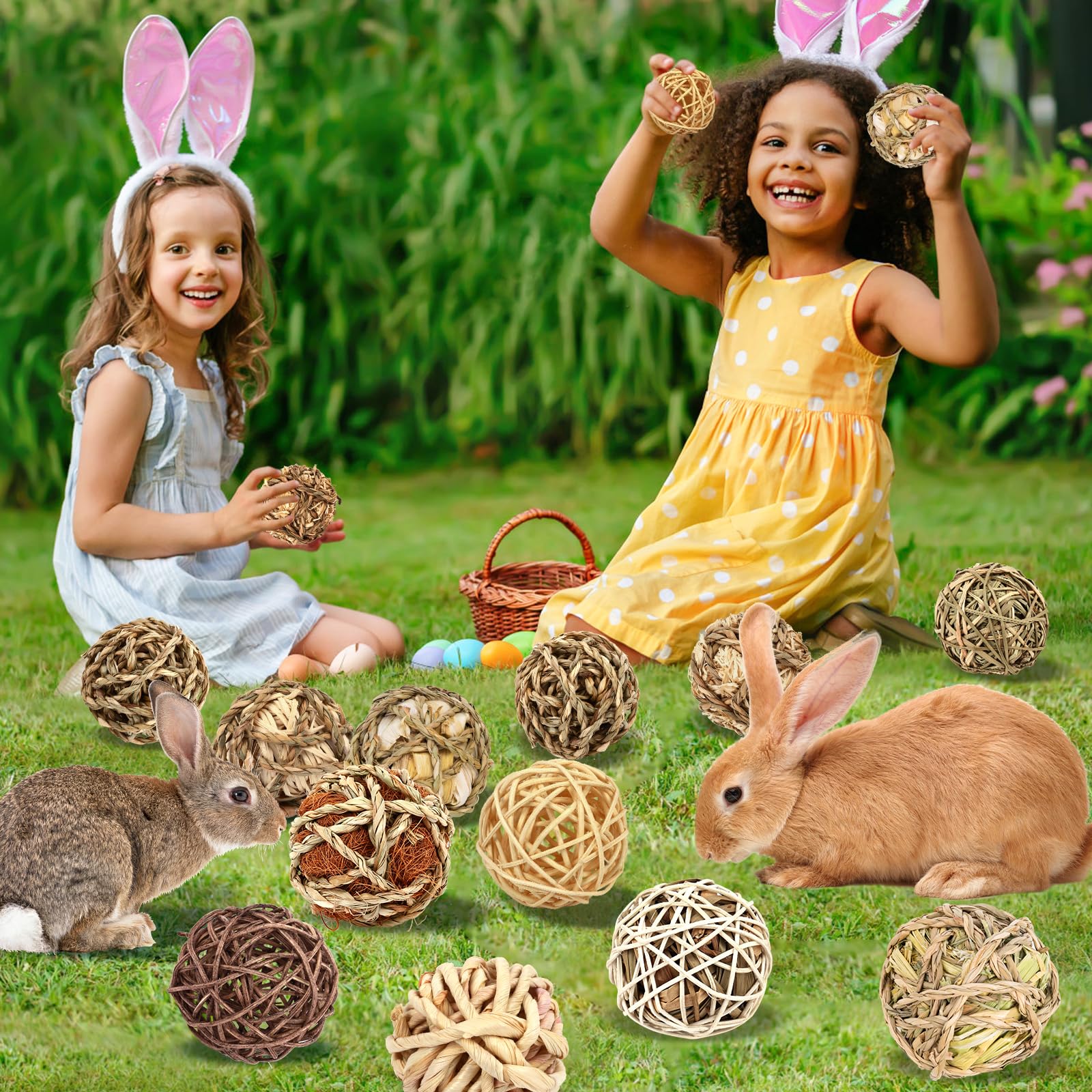 VESPRO Palm Fibers + Seaweed Ball offers varied textures for enrichment and play.