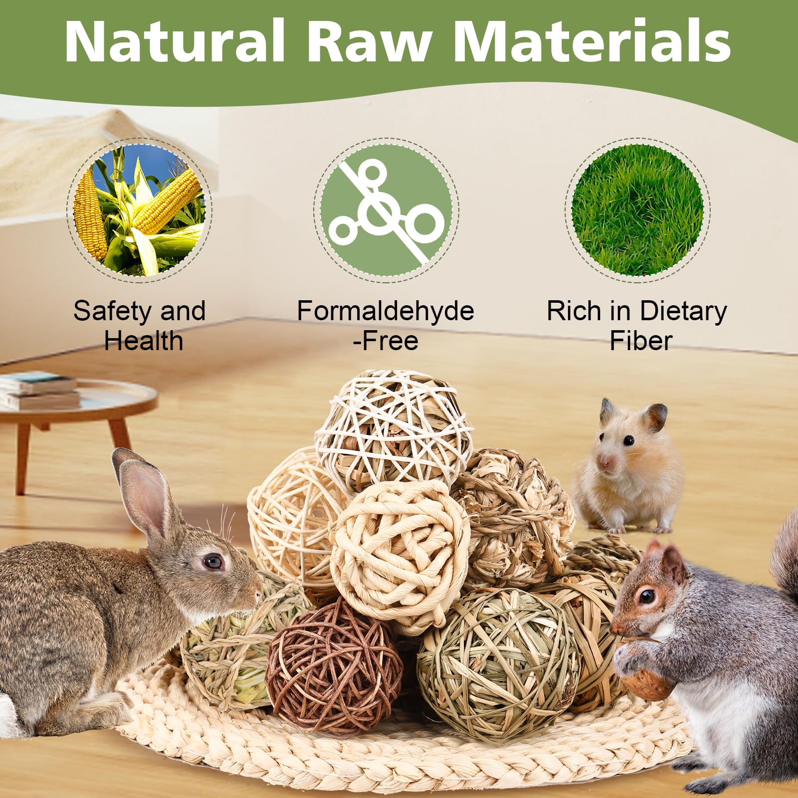 VESPRO Seaweed + Corn Husk Ball provides safe, natural chewing experiences.