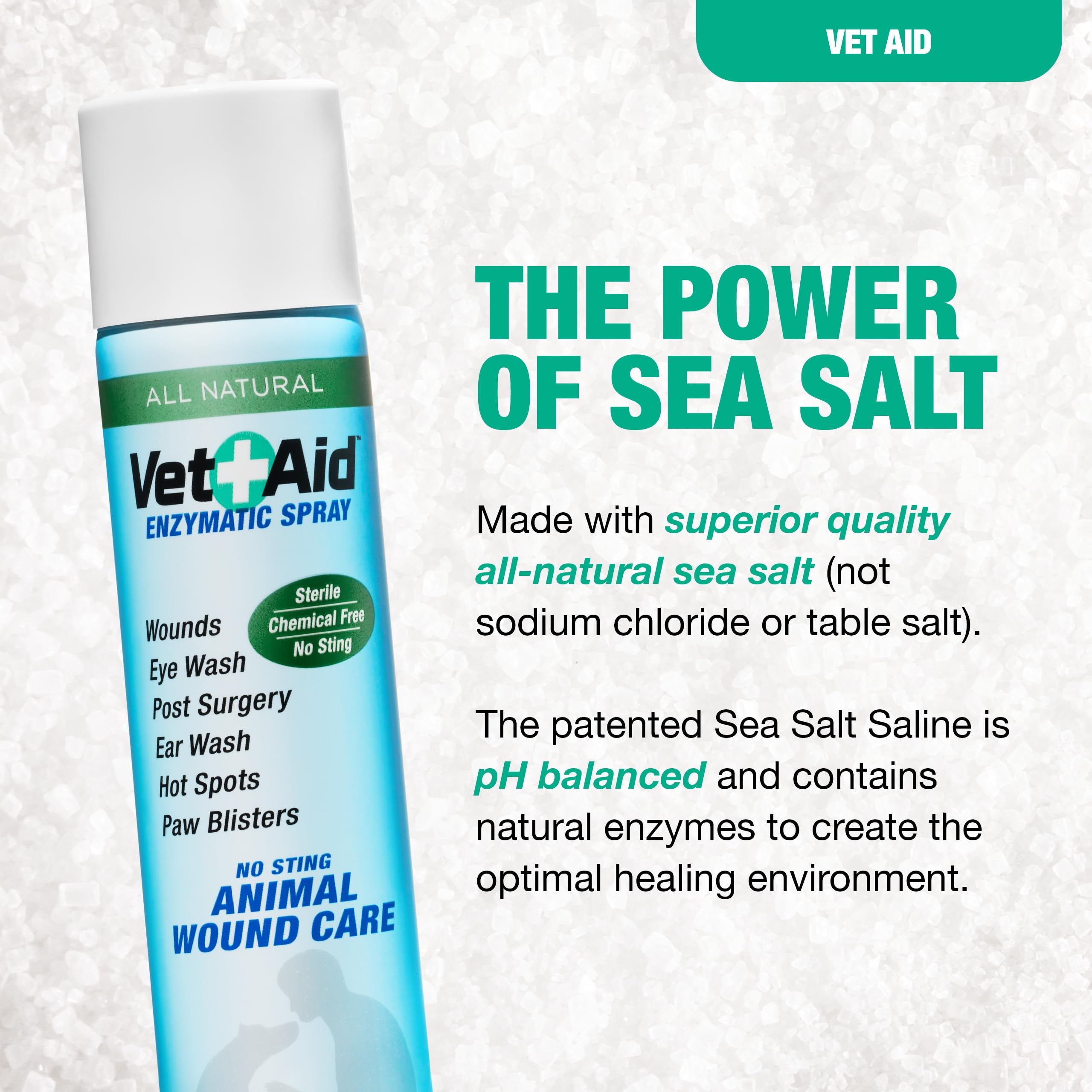 Vet Aid post-op wounds and abscesses supported by a gentle spray application.