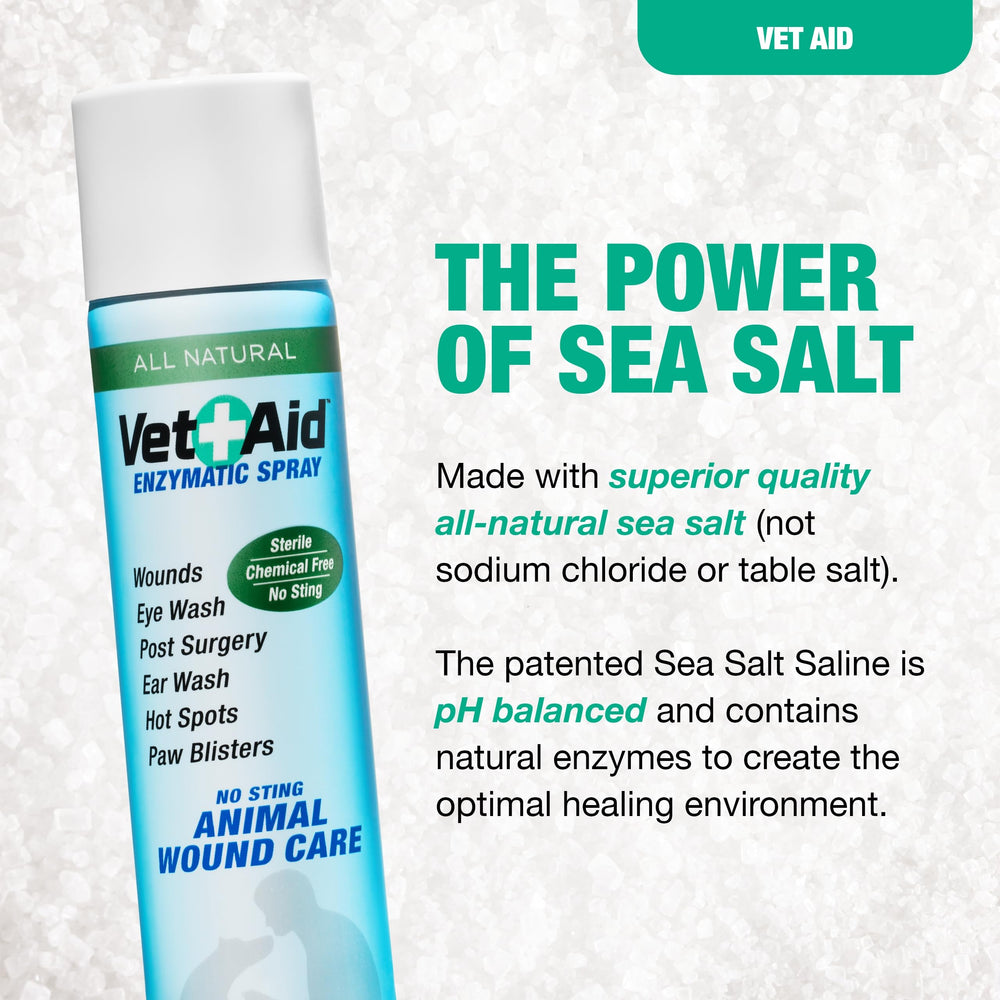 Vet Aid post-op wounds and abscesses supported by a gentle spray application.