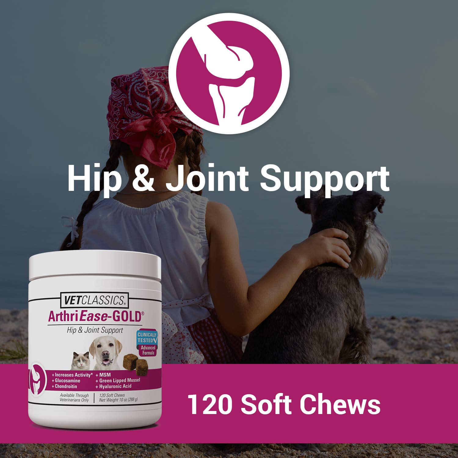 ArthriEASE-GOLD soft chews ready for daily joint care.