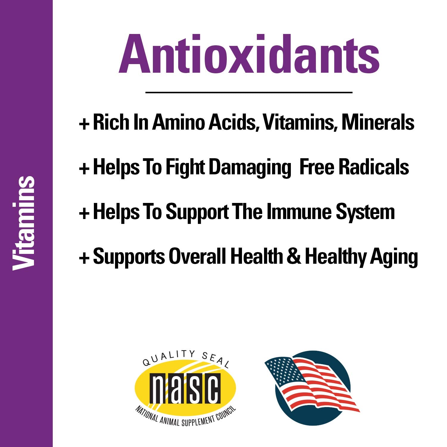 Alfalfa in Vet Classics coenzyme Q-10 formula for daily nutrition.