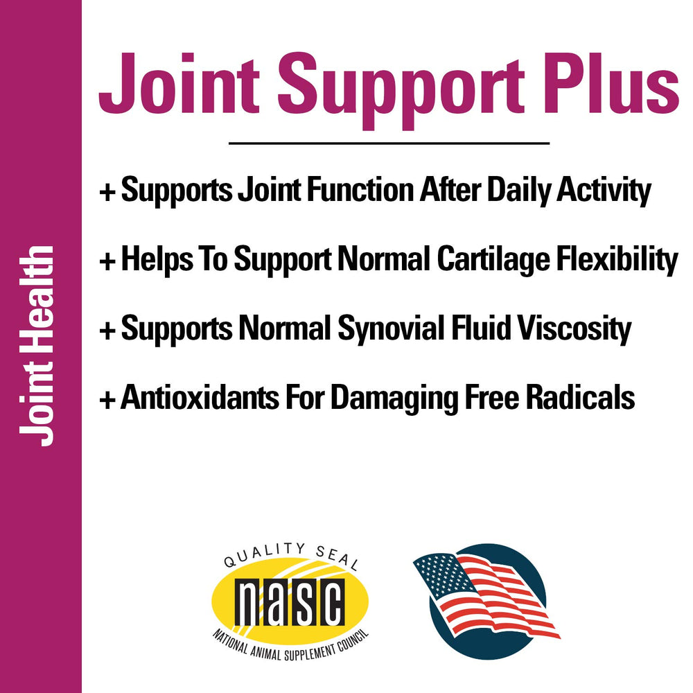 Vet Classics Joint Support Plus green-lipped-mussel image emphasizes natural antioxidant-rich support
