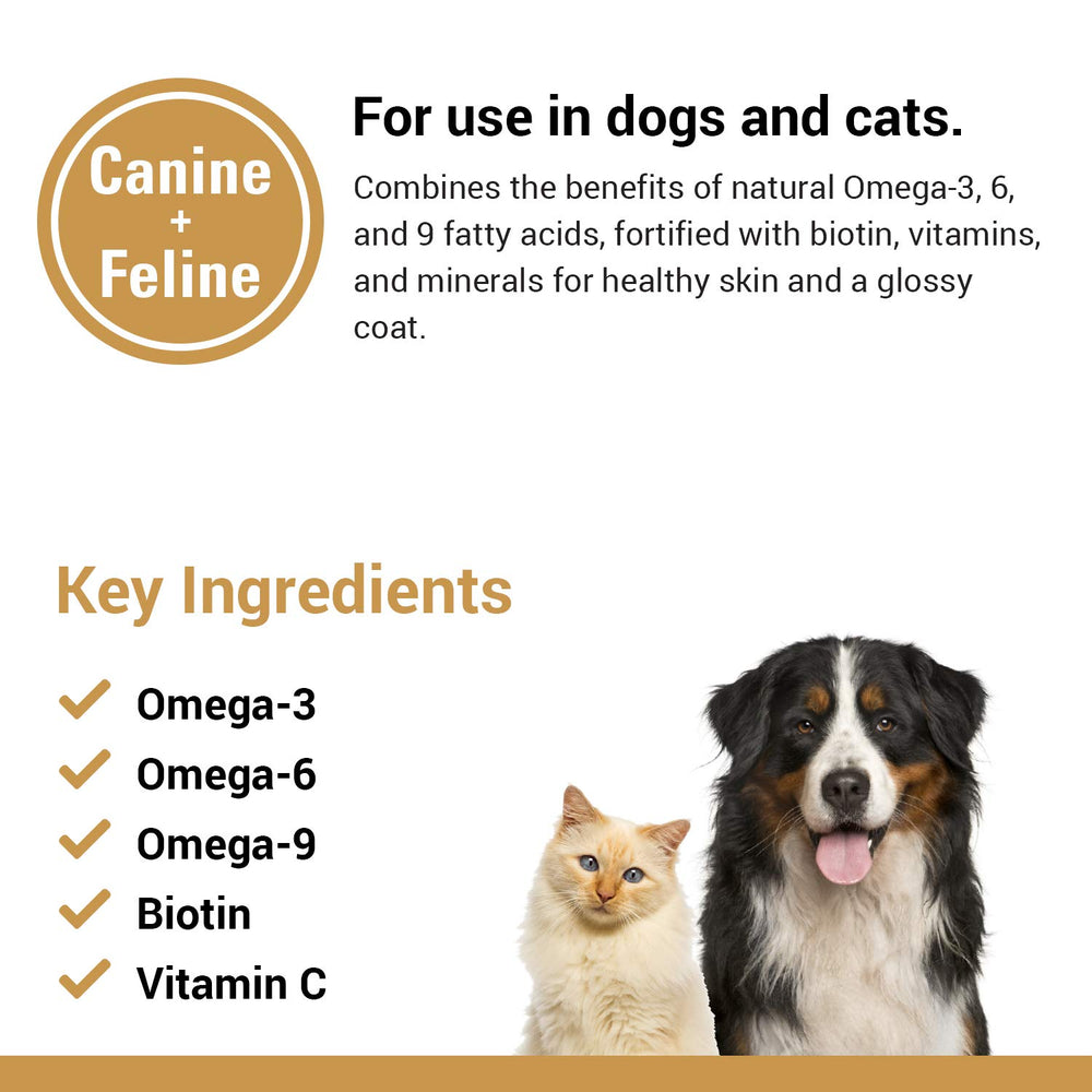 Vet Classics Omega 3-6-9 scoop for easy dose and mix.