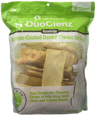 Vet One DuoClenz dental chews for large dogs with enzyme coating for fresh breath