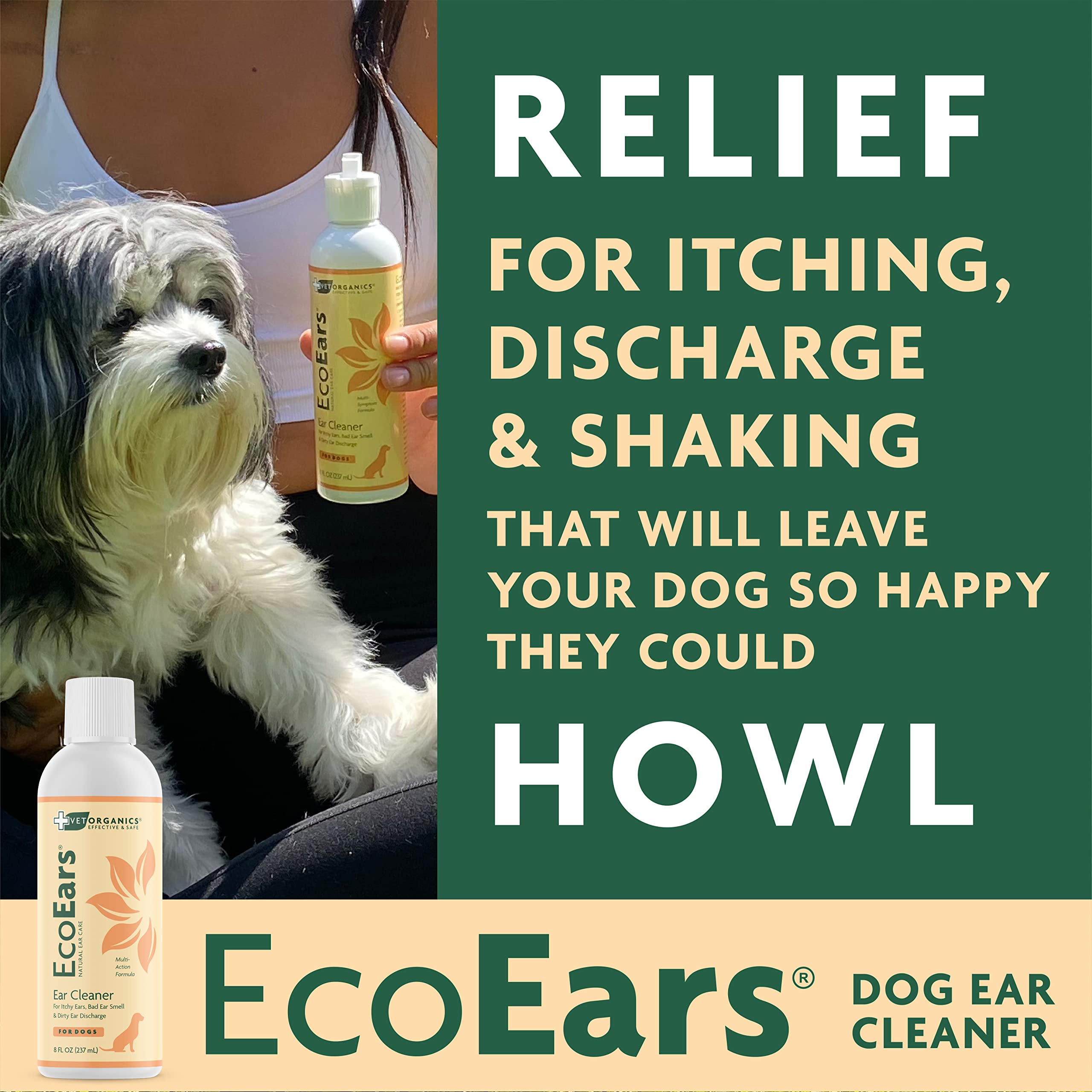 EcoEars applying ear cleaner shows easy application for a comfortable routine.