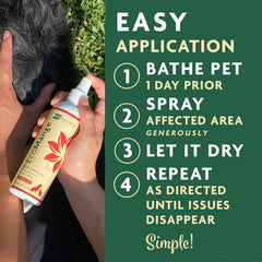 EcoMange natural ingredients label highlights herbal extracts and essential oils.