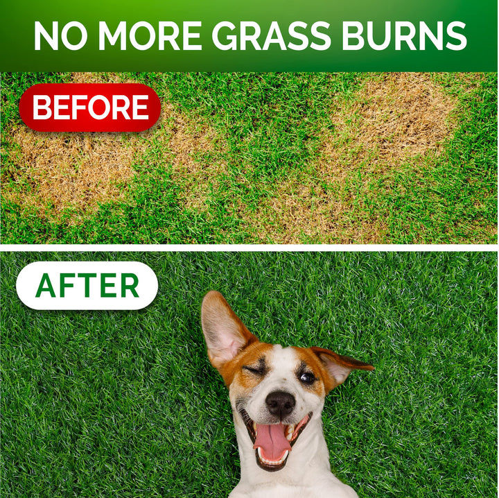 Vet Promise green lawn treats bag emphasizes urinary health support for dogs.