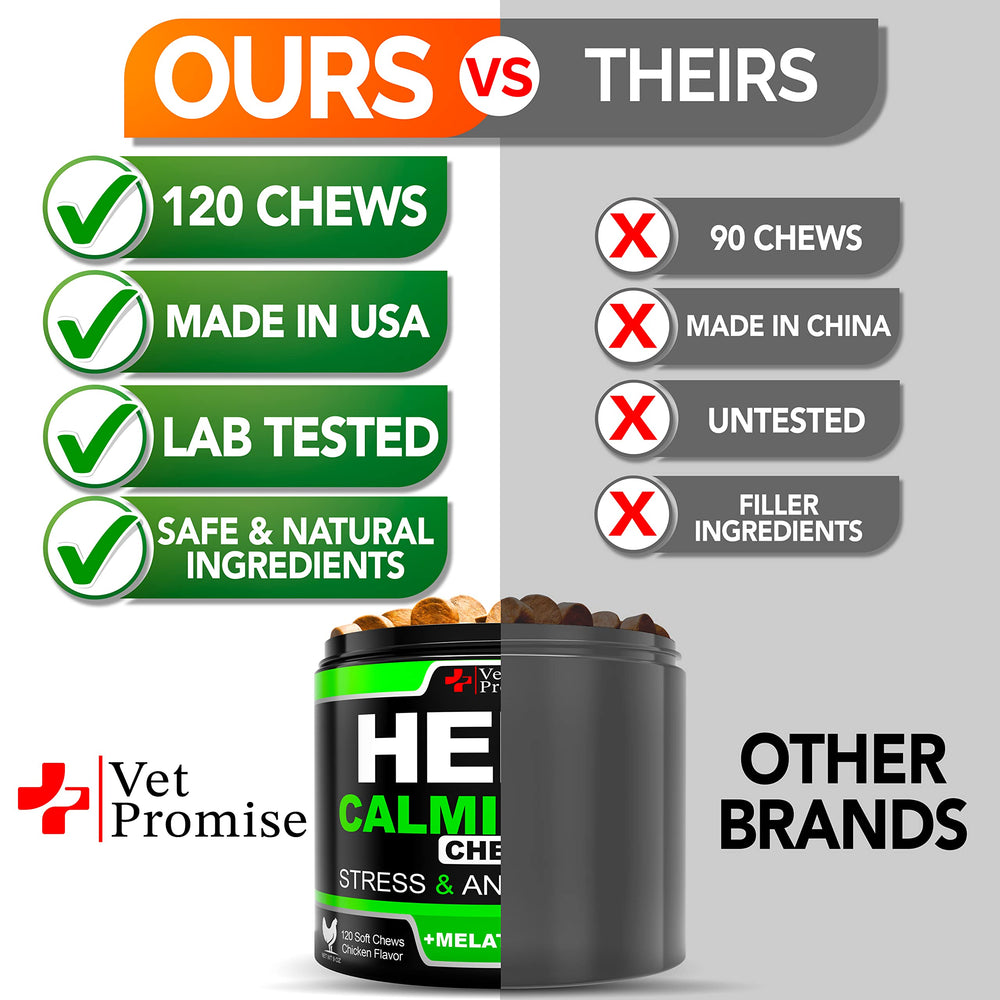 Made in USA seal on Vet Promise packaging indicates safety and standards.