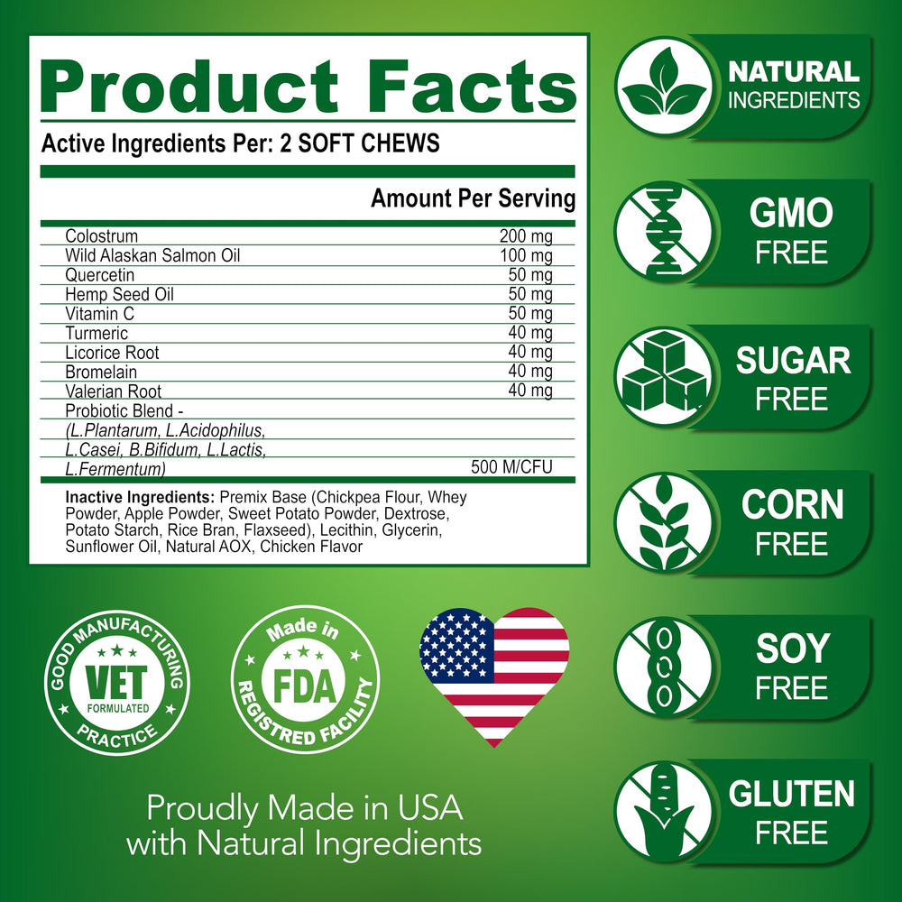Vet Promise natural ingredients list emphasizes sugar-free, GMO-free, and preservative-free formula.