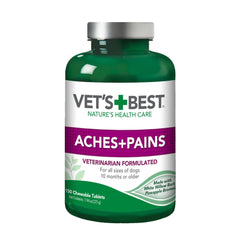 Vet's Best Aches + Pains bottle front with NASC seal for trusted dog joint support