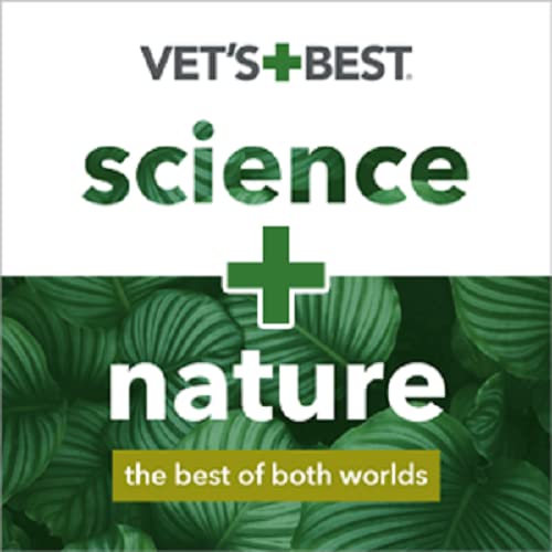 Dog being brushed with Vet's Best Moisture Mist to maintain coat manageability between baths.