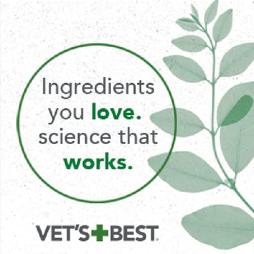 Label details for Vet's Best Moisture Mist showing usage guidance for home care.
