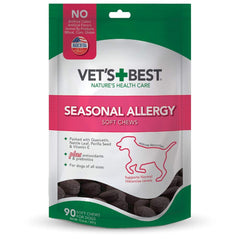 Vet's Best Seasonal Allergy Soft Chews packaging on shelf supports easy daily use
