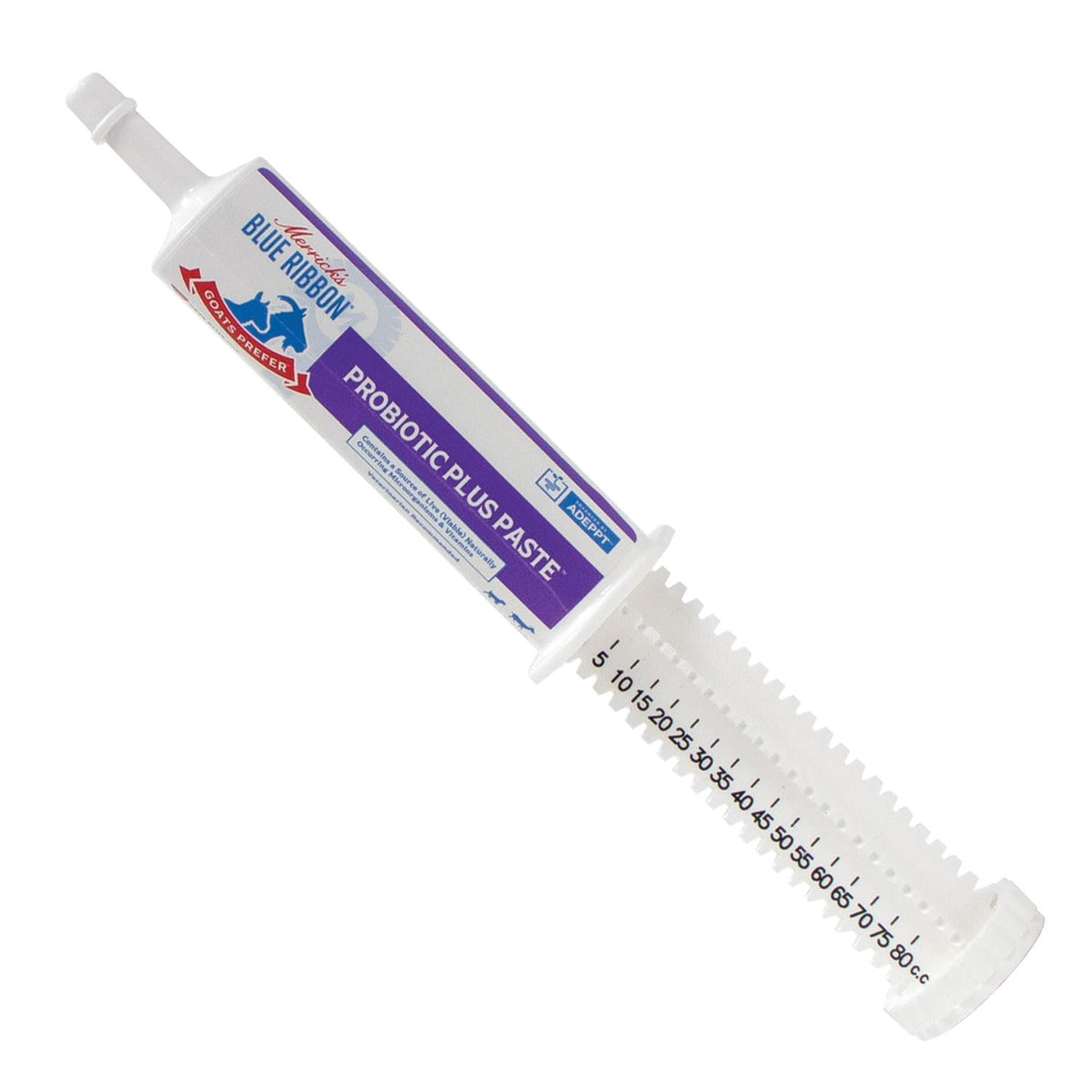 Vet's Plus Bomac goats probiotic paste 80cc tube for gut support and digestion.