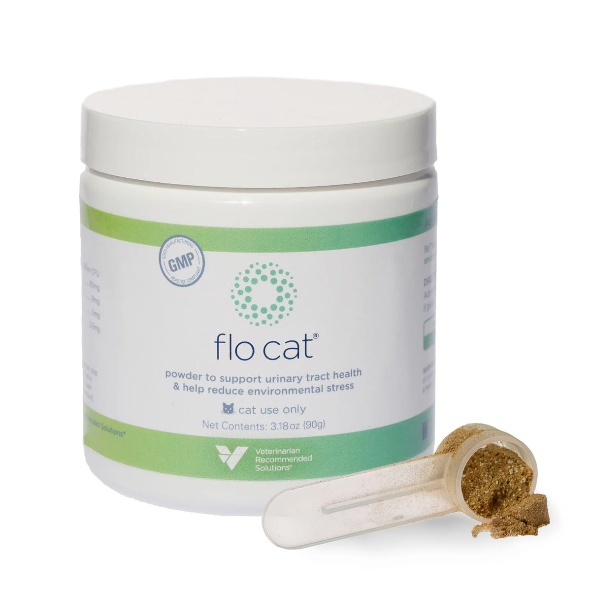 Flo Cat Cranberry Supplement packaging front shows trusted veterinary brand and urinary support