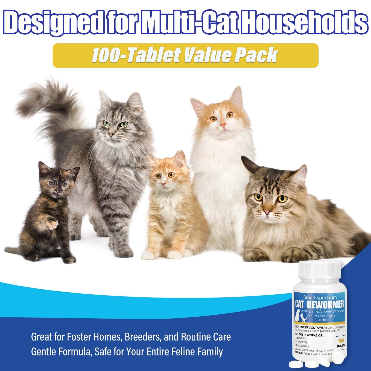 VetaCare dewormer label highlighting dosage for safe use.
