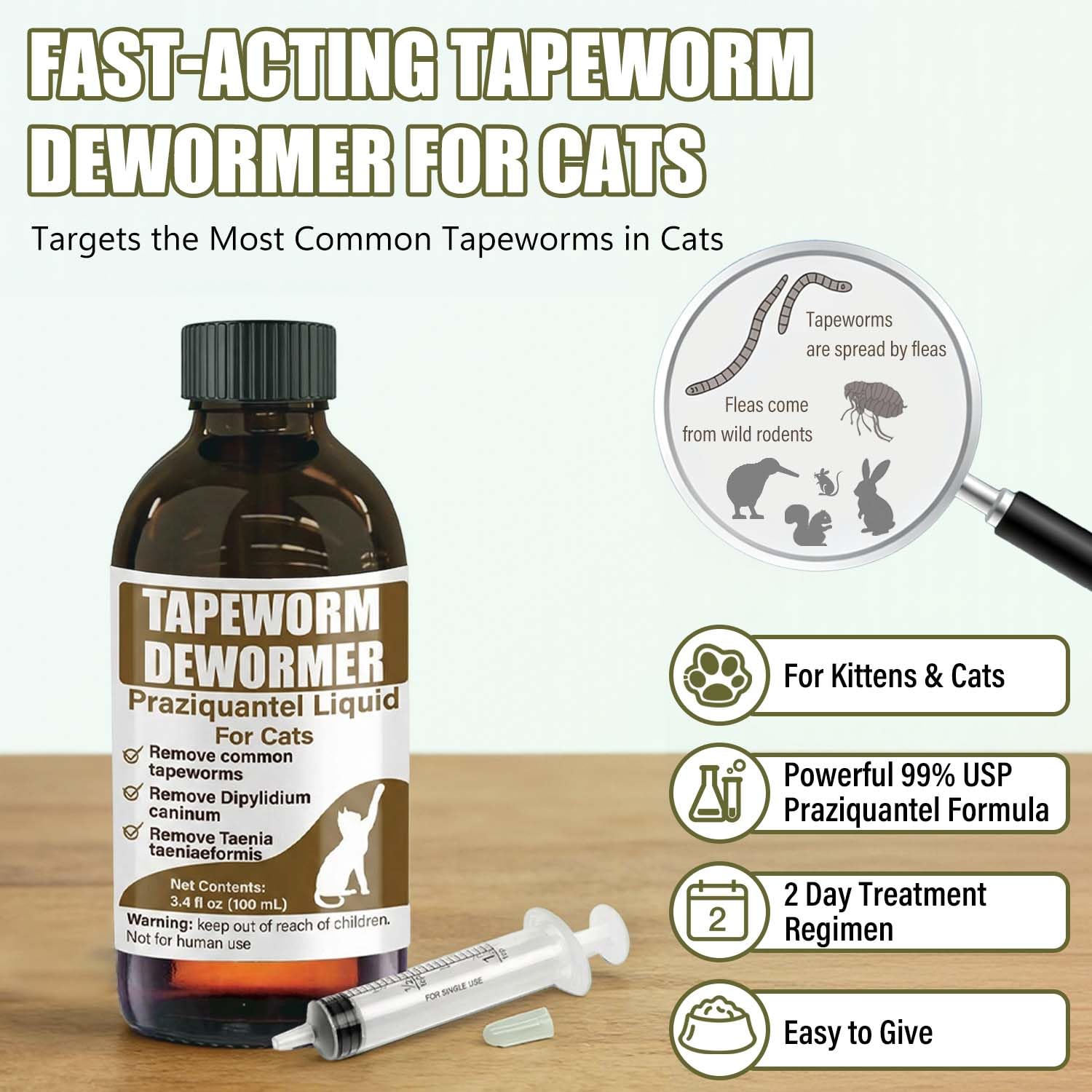 VetaSure liquid formula close-up for gentle administration.