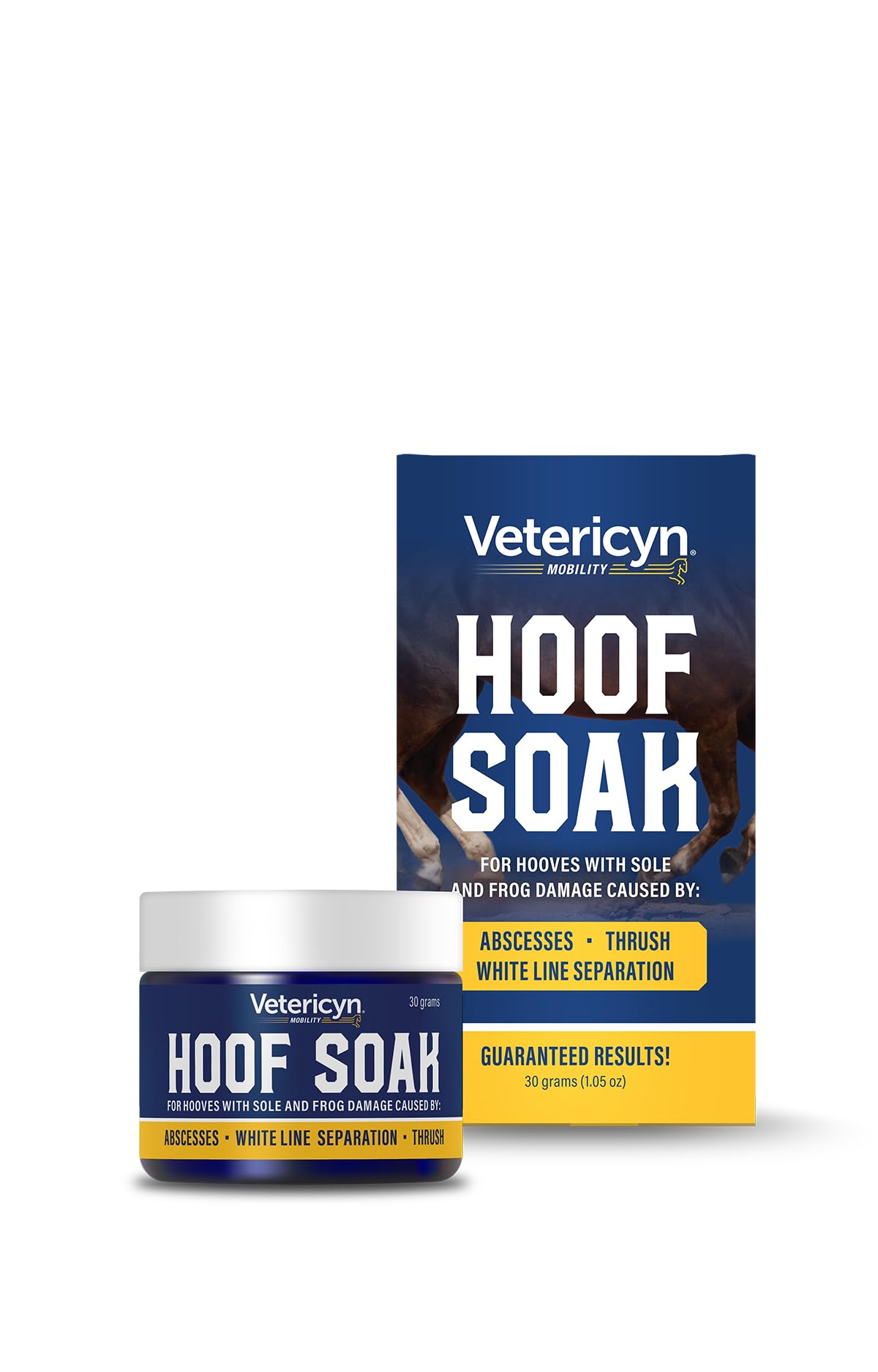 Vetericyn hoof soak on a hoof highlighting sole and frog focus for improved hoof health