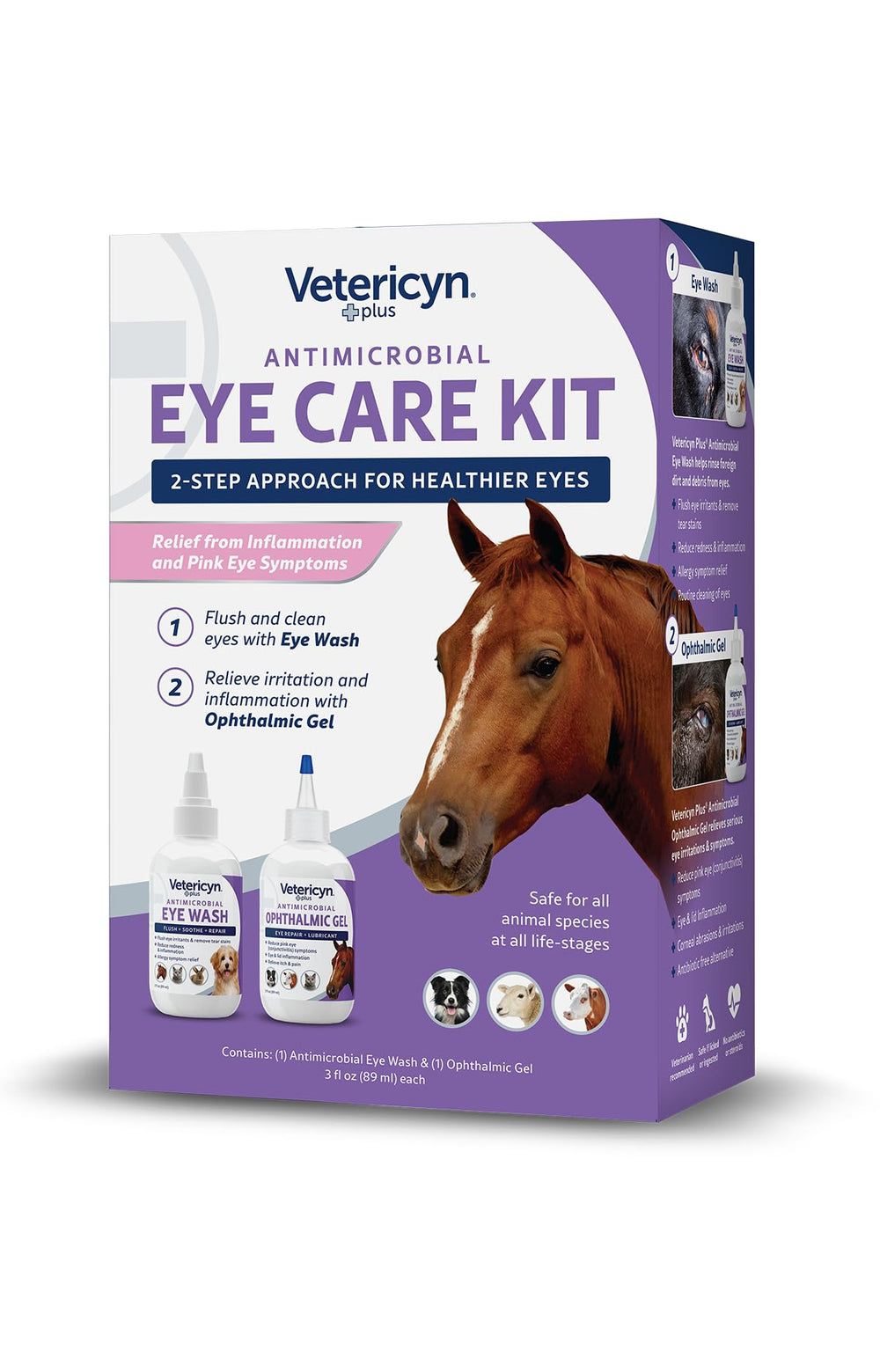 Vetericyn Plus Eye Care Kit bottle for soothing eye irritations in pets