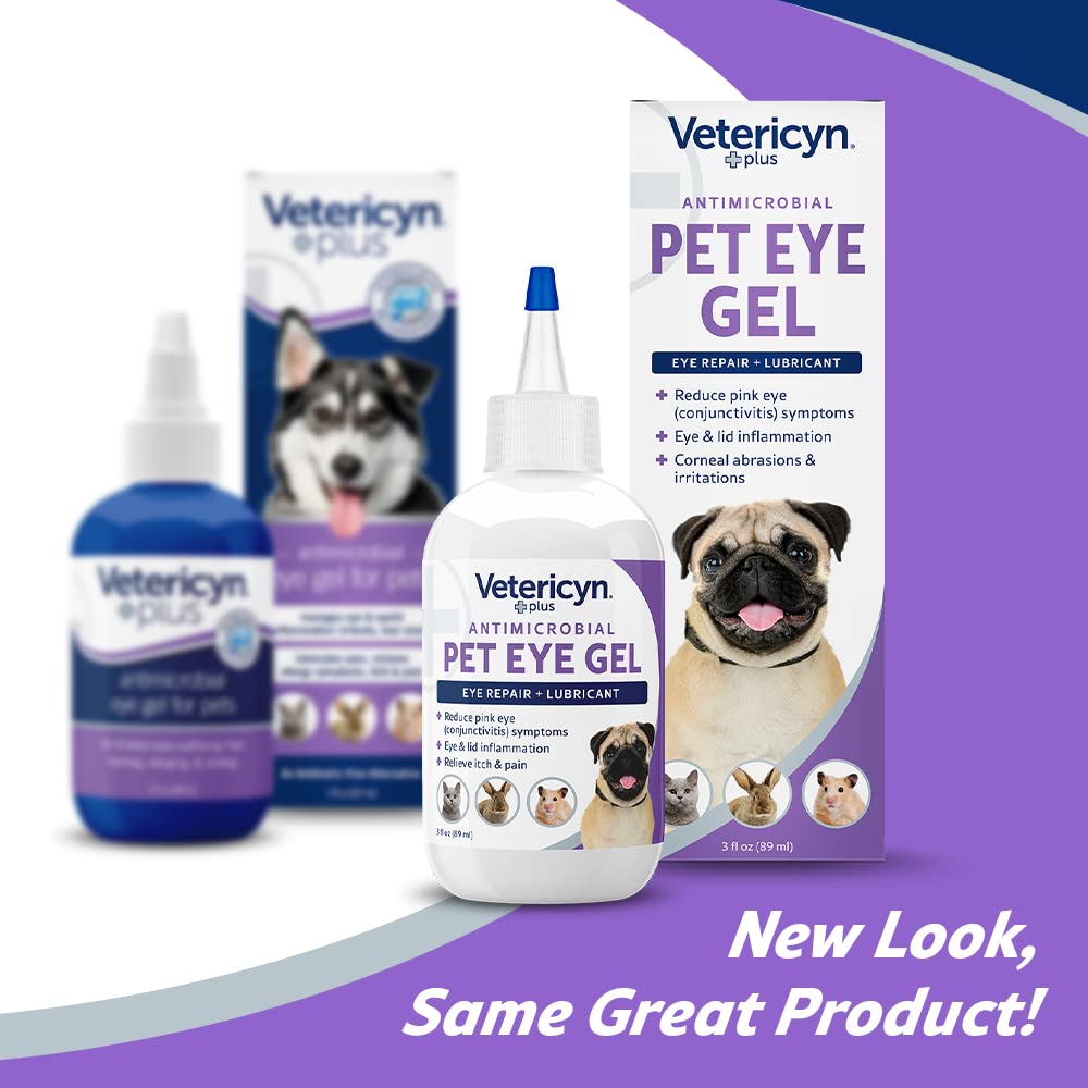 Vetericyn Plus Eye Gel on dog eye closeup for irritation relief