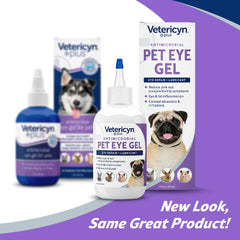 Vetericyn Plus Eye Gel on dog eye closeup for irritation relief