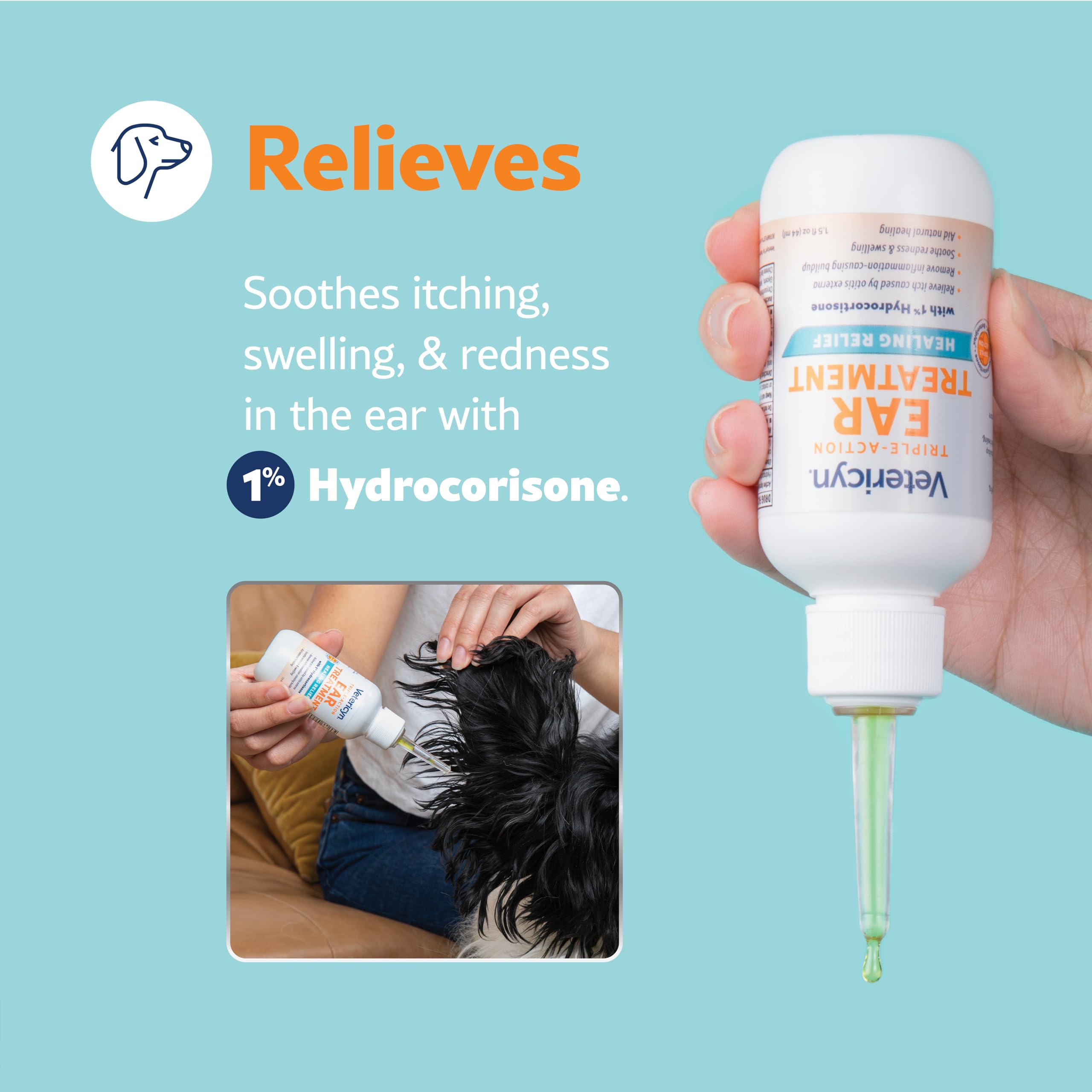 Vetericyn treatment texture close-up shows smooth, ready-to-apply solution