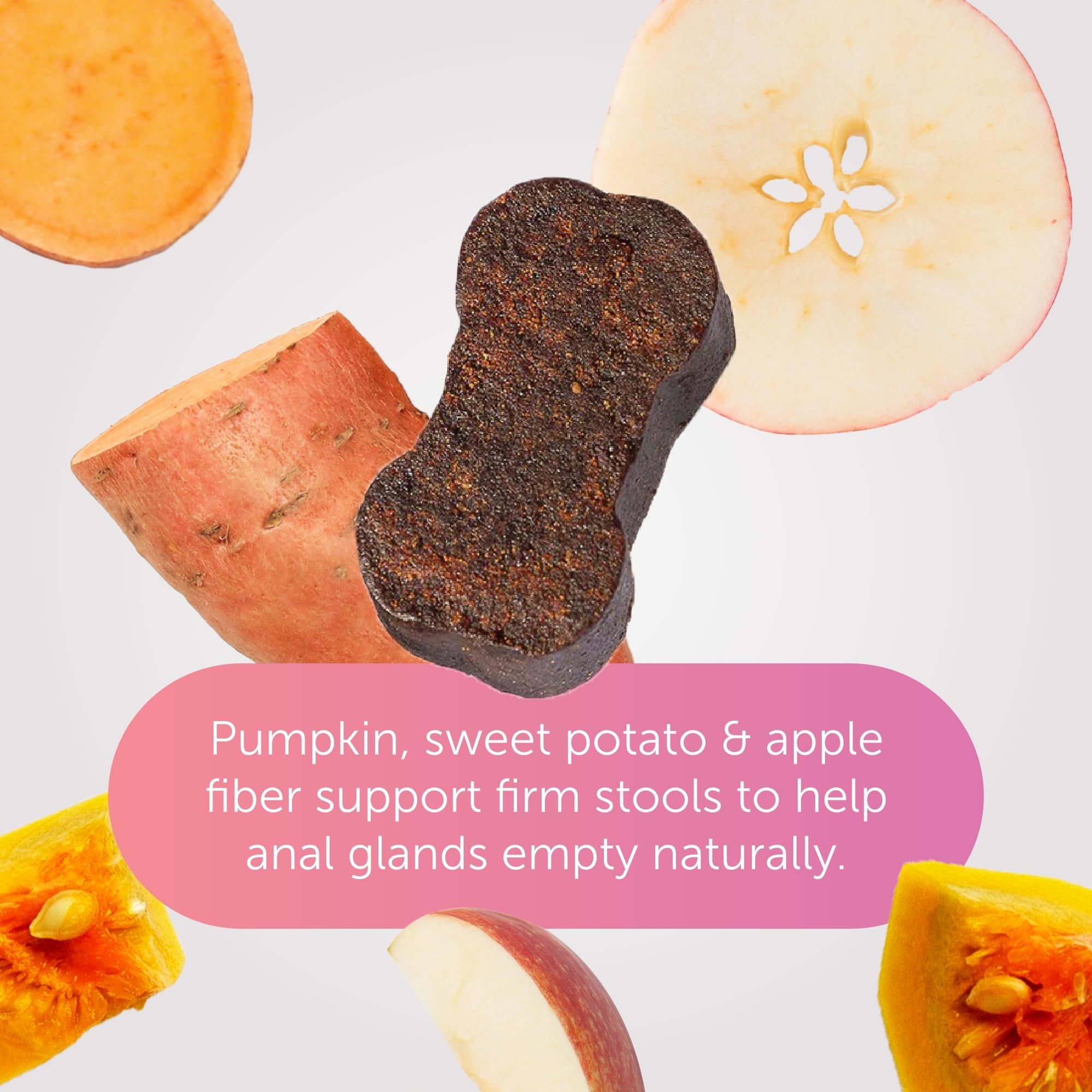 Gland-Ease small-dog chews for daily dosing support routine.