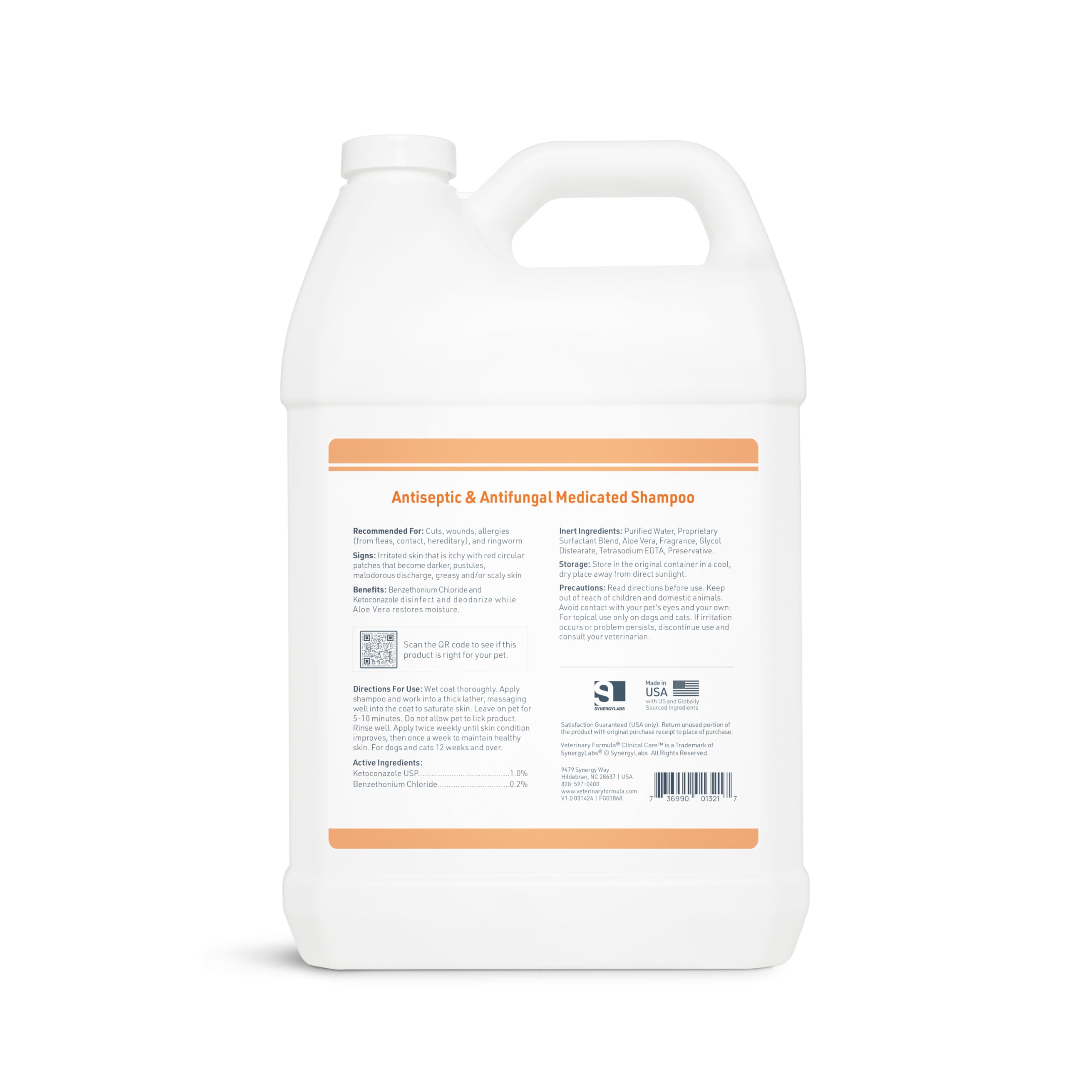 At home bath setup featuring Veterinary Formula Clinical Care for skin support