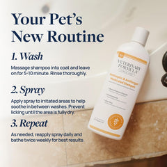 Veterinary Formula Clinical Care dog coat after shampoo looks refreshed and clean