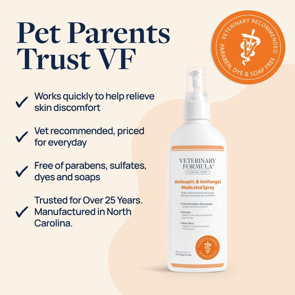 Two-pack box of Veterinary Formula Clinical Care spray for ongoing care