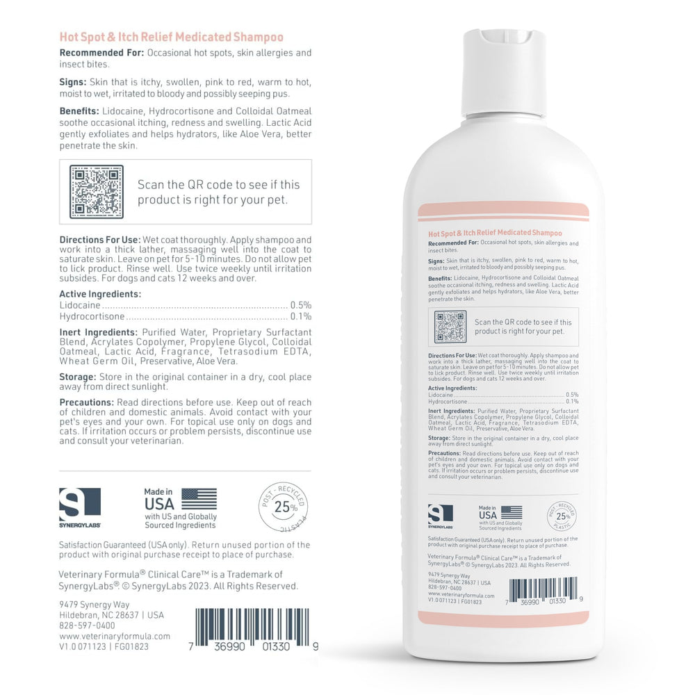 Pleasantly scented shampoo leaves pets fresh without harsh fragrances.