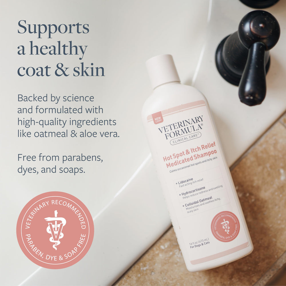 Oatmeal and Aloe Vera ingredients support moisture and calm irritated skin.