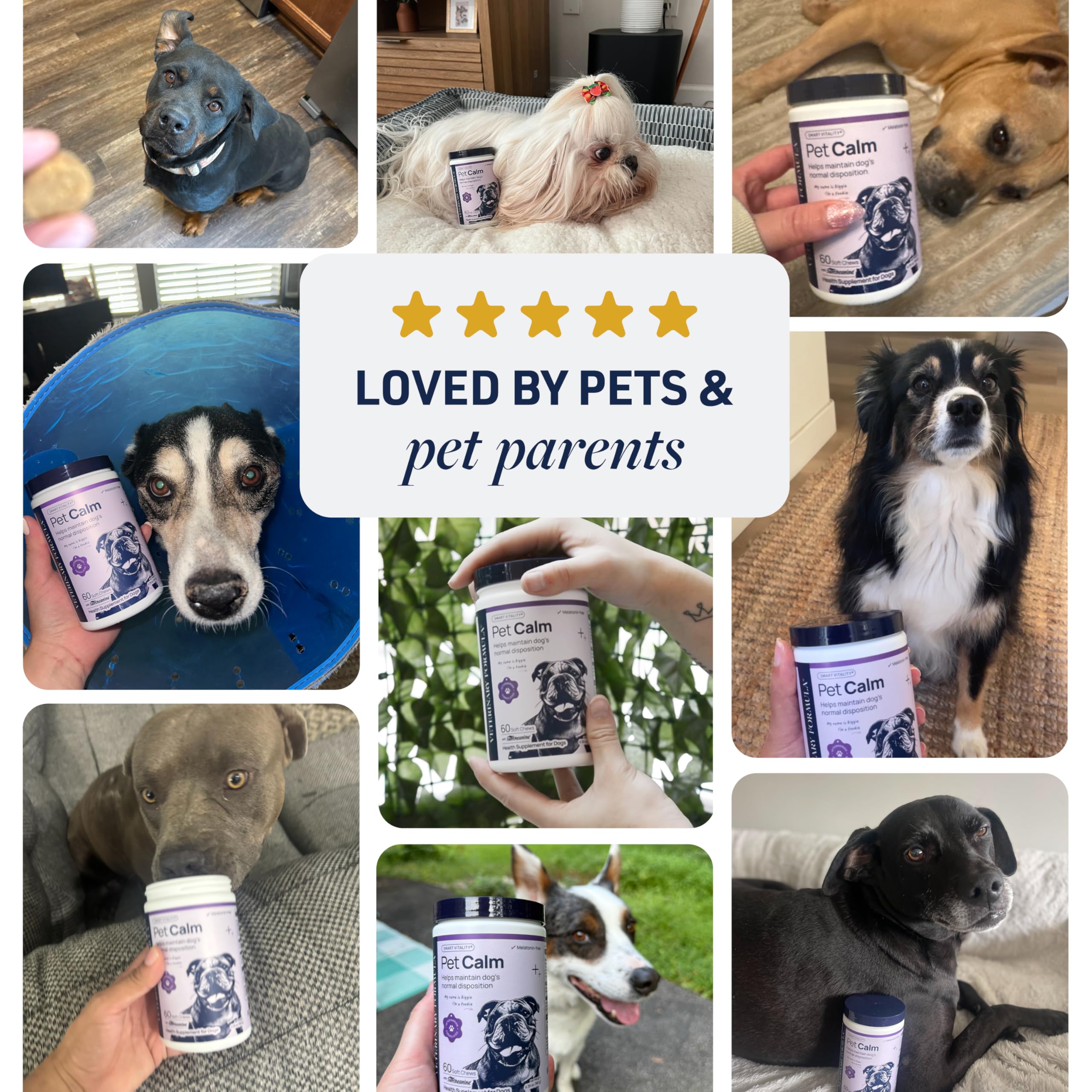 Pet Calm packaging-label highlights NASC seal and quality care.