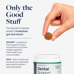 Dog chews Veterinary Formula Smart Vitality used as daily dental routine