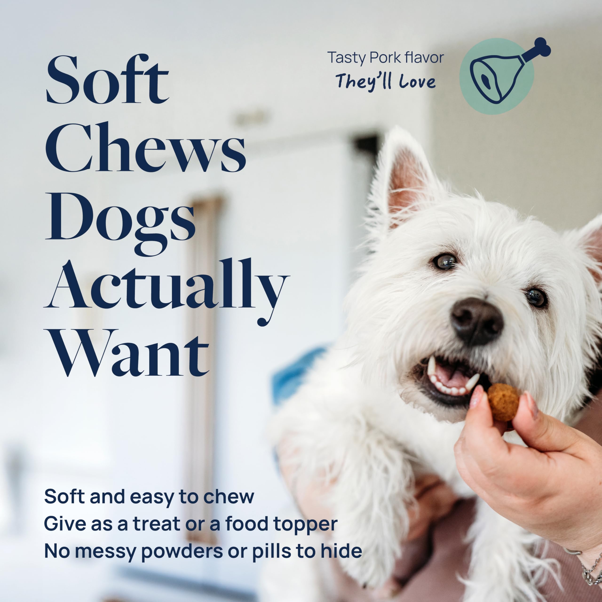 Packaging shot of Veterinary Formula Smart Vitality Dental Chews for dogs