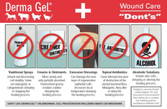 Application area with thick gel layer from Veterinus Derma Gel