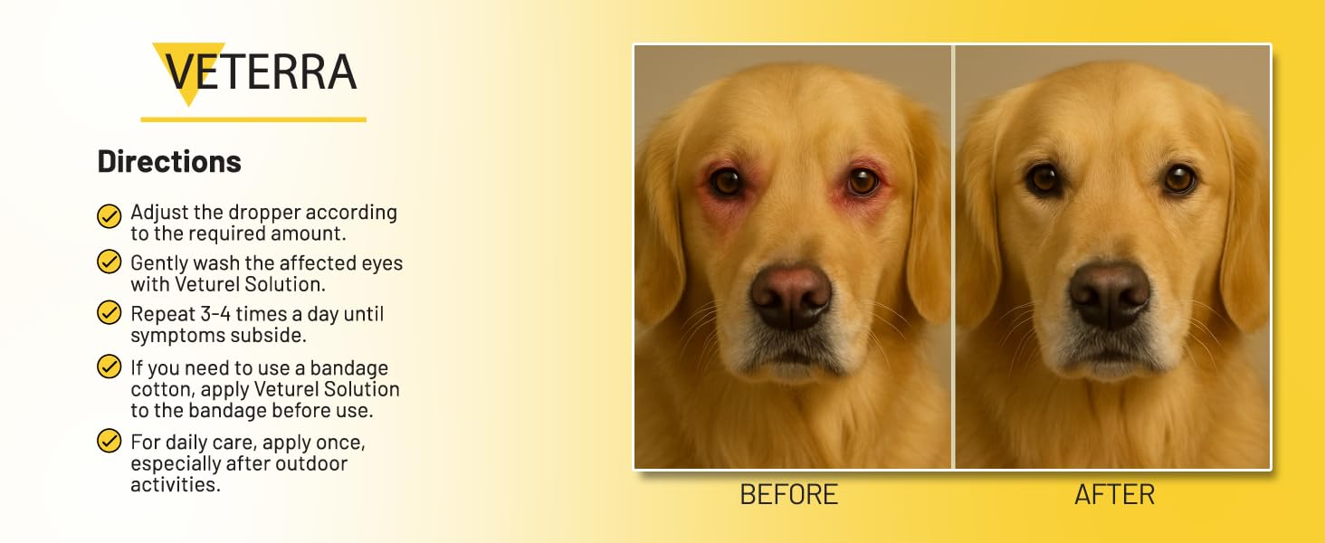 Veterra daily use dose instruction image with simple steps.