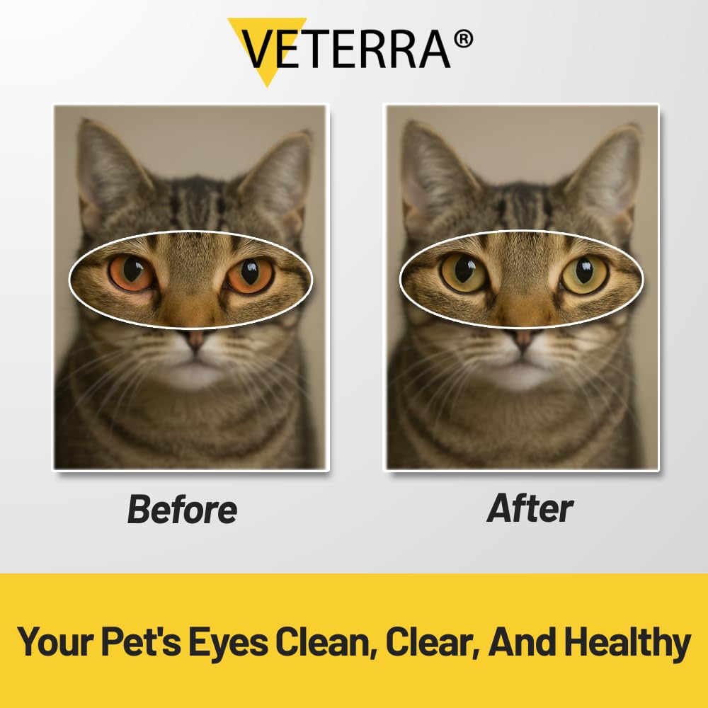 Veterra packaging for Pet Eye Drops emphasizes easy use.