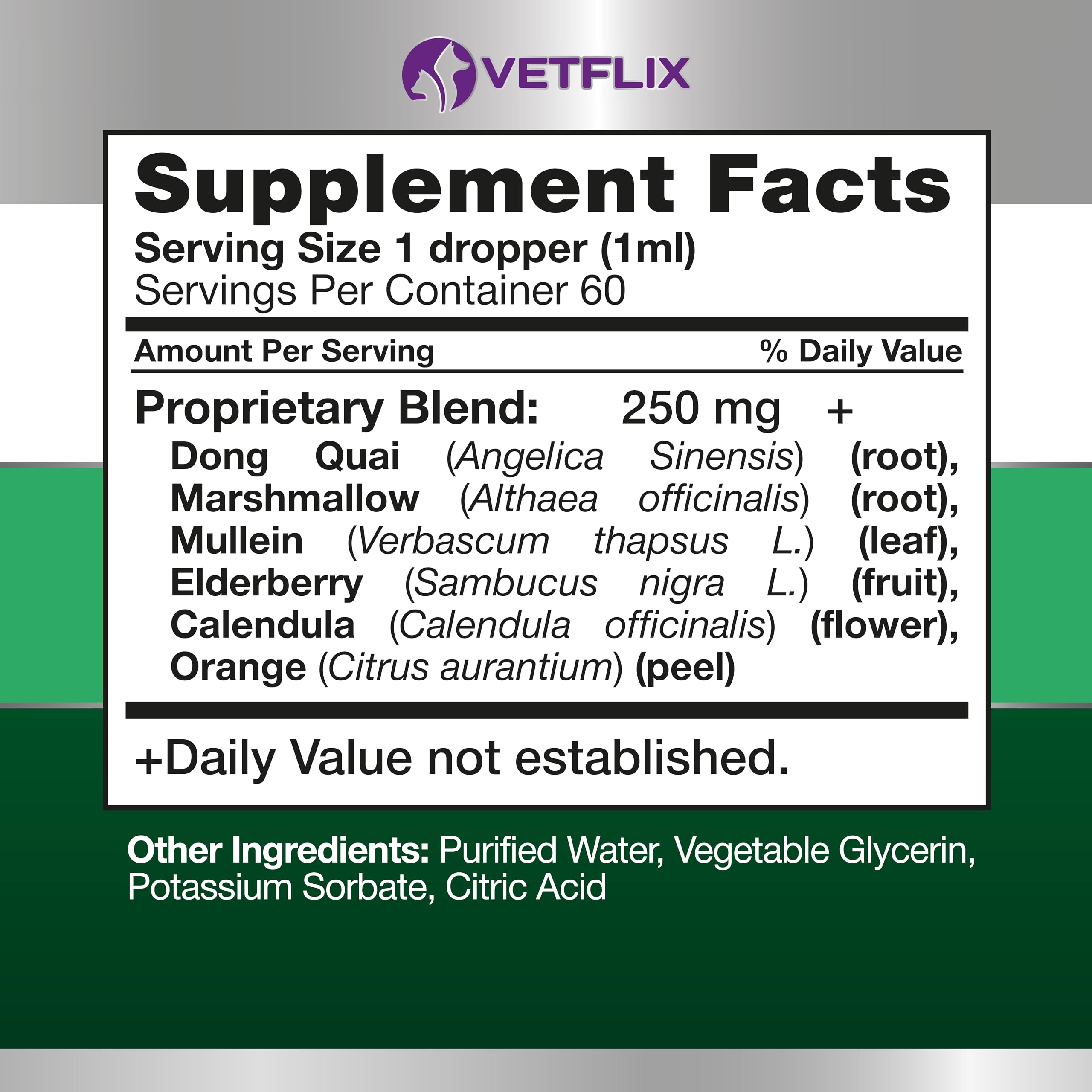 Vetflix Cough Relief droppers ready for precise pet dosing at home