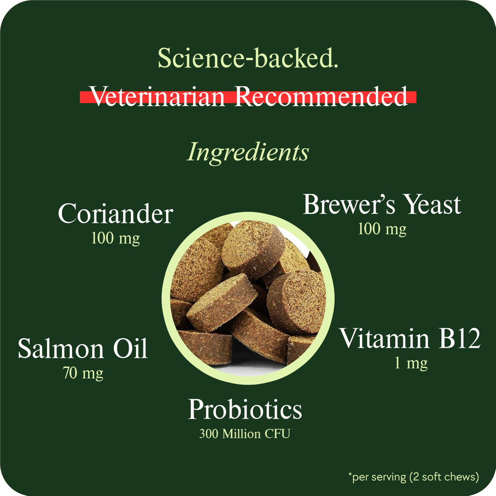 Close-up of VetGrade chew texture for easy daily protection.